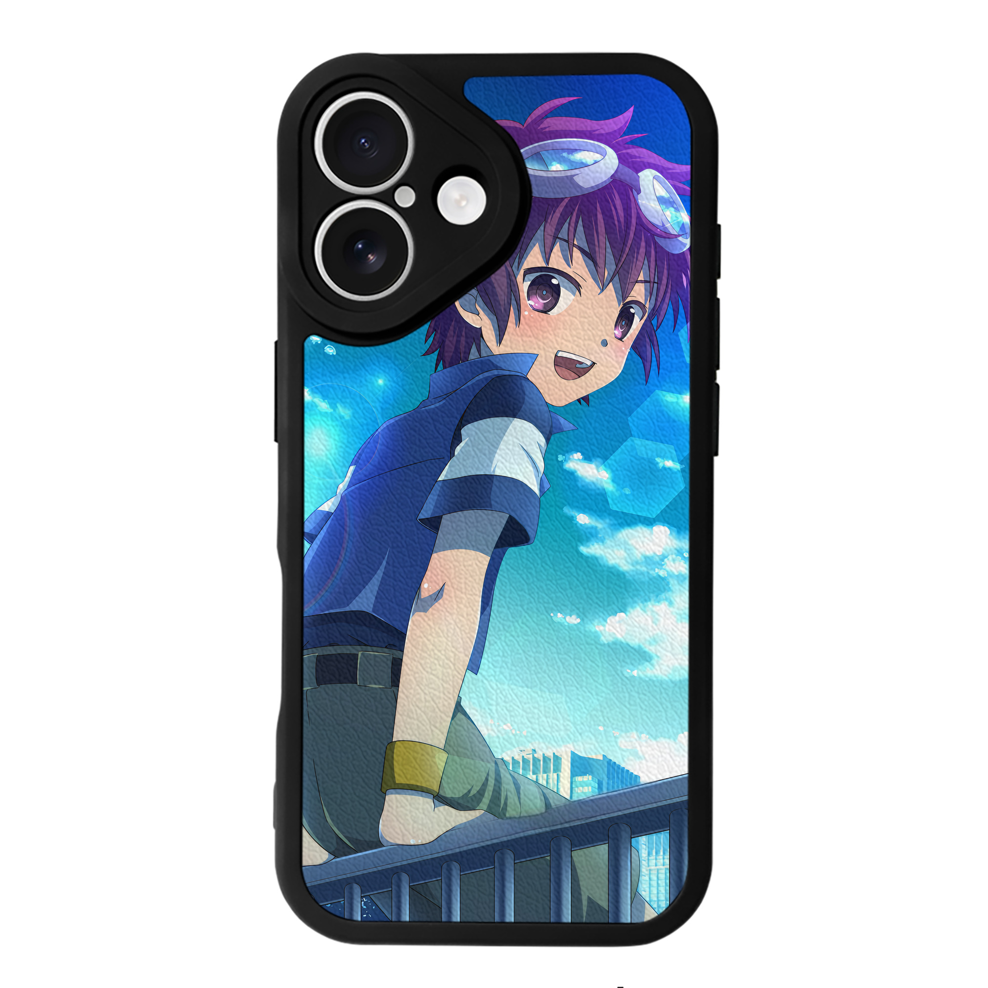 （画像用） Digimon デジタルモンスター/デジモン 【iPhone 16シリーズ対応】シリコンスマホケース（レザー調） 材質：シリコン